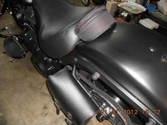 Safety glasses case used to cover up seat bolts which have been replaced with accorn nuts and ss washers