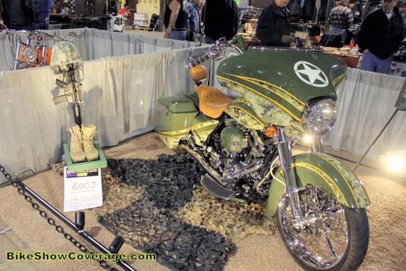 at timonium cycle show... thought my display was kool... a little owed to the lost soldiers!