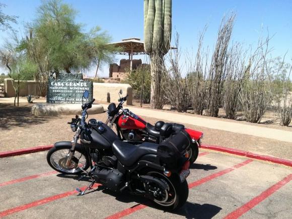 coolidge Near the Casa Grande historical monument