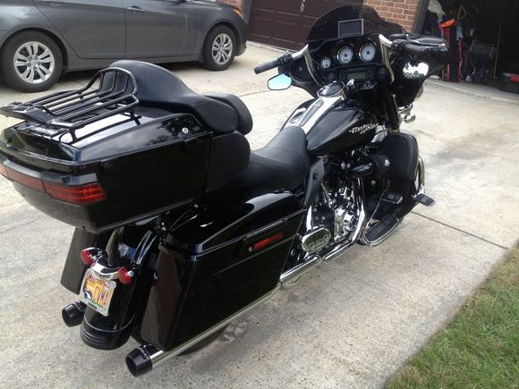 Street glide in full tour mode.