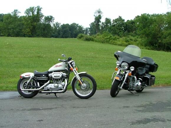 2007 FLHT and  2001 XLH 
bar hopper and cruiser