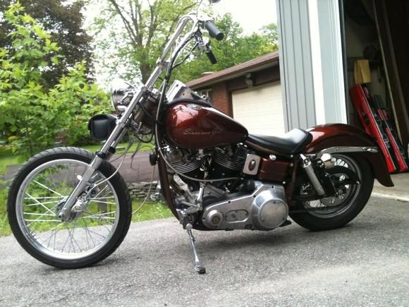 front end swap on shovel
10" apes with 5" risers.