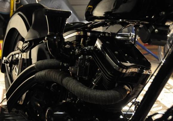 Fresh Powdered Intake....and newly painted &amp; wrapped pipes...