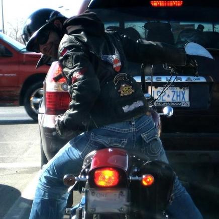 that chick in the car is checking me out :)