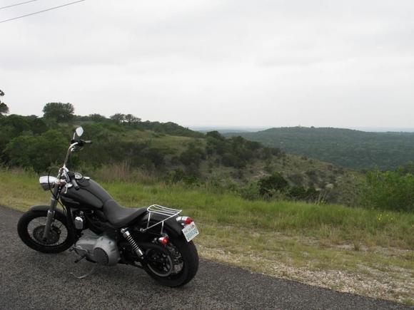 Devils Backbone outside of San Marcos on the way out to Luckenbach..nice stretch of road. It was a relaxing ride after my mad dash down I 35 the day before.  Ended up being about a 200 mile loop  so, it was a pretty decent road trip.