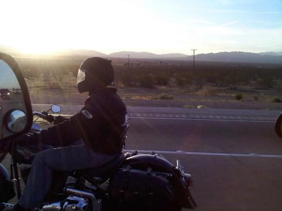 Riding the Fatboy to Vegas for Bike Fest