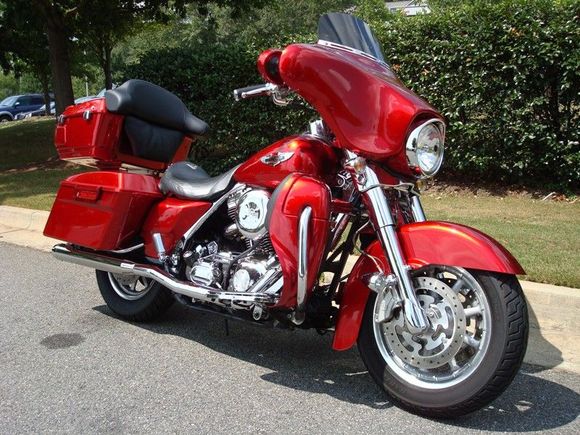 Brembo front calipers; HD chrome front-end kit; Rinehart TD's; etc.