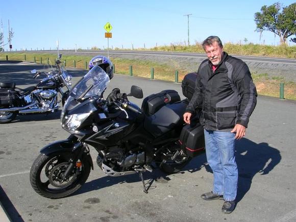 Out for my first big ride and met the guy who purchased my Vstrom.