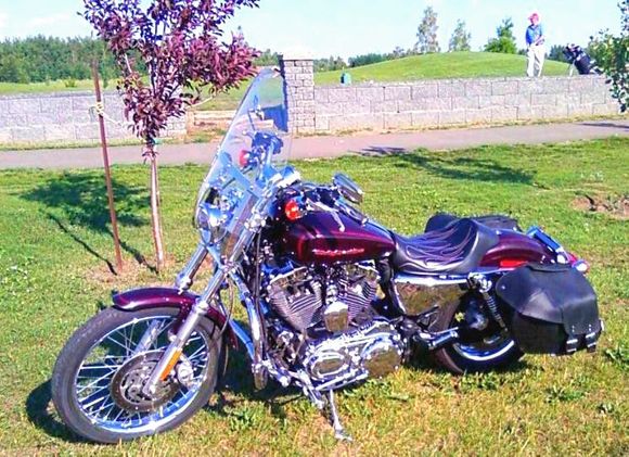 has she is set up now.  Tall risers and air shocks currently in the shop waiting for install...