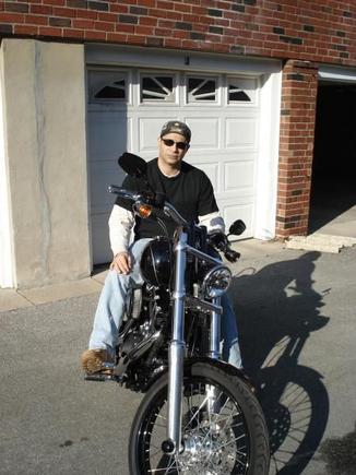 USMA with his baby in the first good riding day of 2010