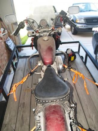 Loaded up and going to her new owner - me