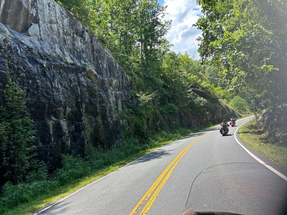 They chilled out a little on Hwy 28 to Deals Gap