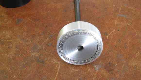 Tool with gasket ready to be driven in..