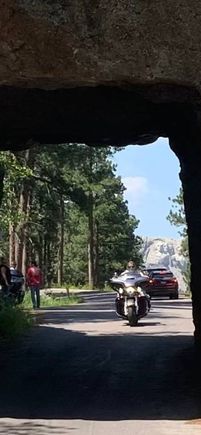 Rushmore in the background