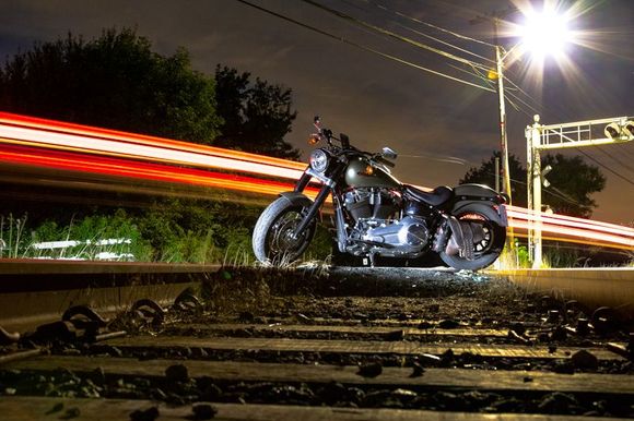 out for a blast last night