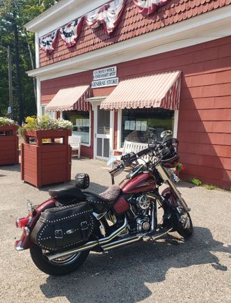 Halfway up at the Good Hart general store.