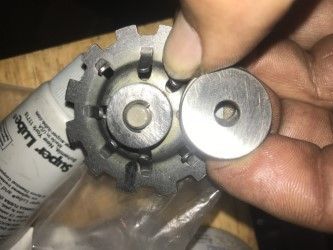 THE OIL SPREADER ON LEFT GETS TAKEN OUT?