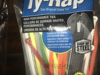METAL TAPPED ZIP TIES, THE ONLY ZIP TIES ILL EVER USE, AMAZING HOLDING POWER, AND NEVER SLIP UP!!!!
