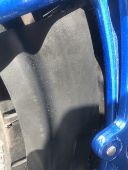 HEY ROCKER B I WAS ABLE TO PUT BREAKOUT PLASTIC GAURD BACK THERE SO CRAP DOESNT GET KICKED UP....VERY HAPPY BOUT THAT!!!!