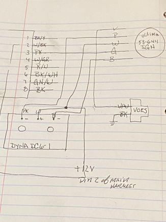 Here is the wiring diagram I made when I converted my 98 Ultra to carb.    The only wires that you tie into the wiring harness of the bike are the pink (tachometer) and white with black trace (if I remeber correctly, this is the power  from the ignition switch.  Follow the deirection to set timing that come with the Ultima 53-644 and you will have no issues.  Pay VERY close attention to how you have the switches set on the Ultima unit