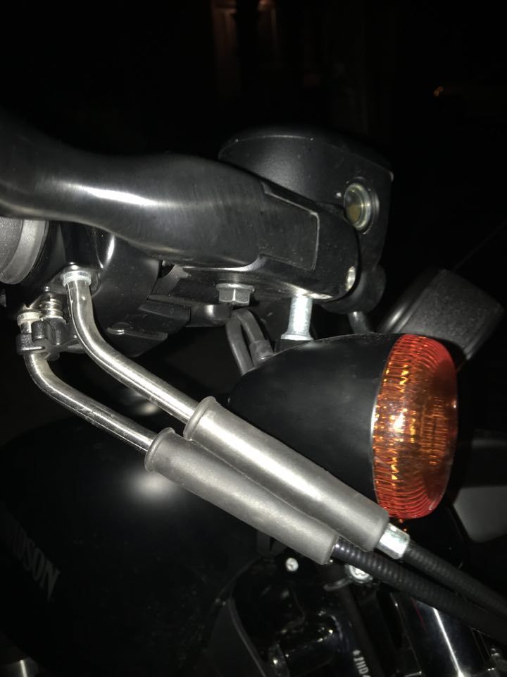 Relocate Front Turn Signals 2015 Iron 883 Harley Davidson Forums
