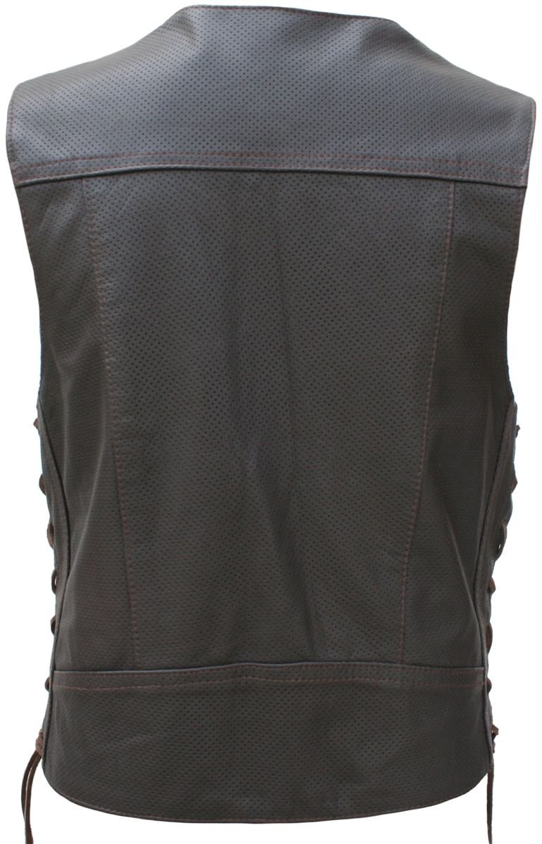Hillside Full Perforated Leather Vest - Harley Davidson Forums