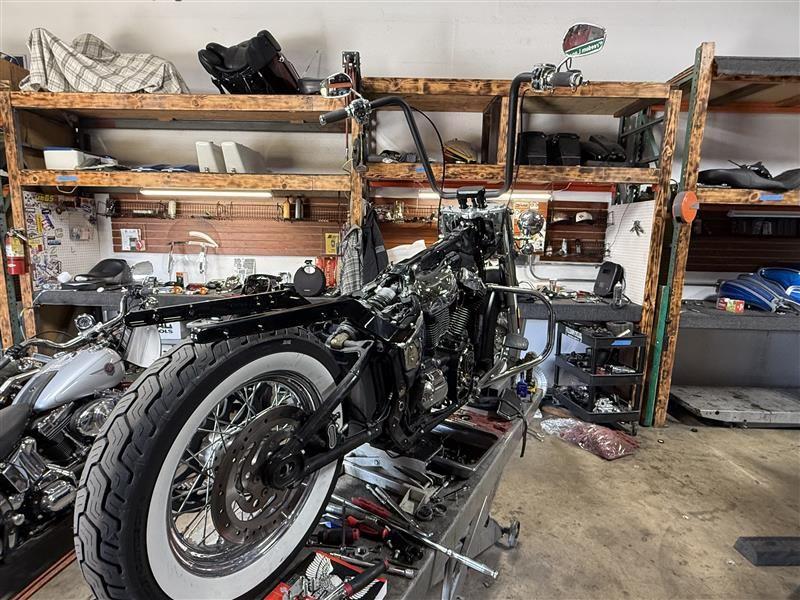 Stripped down and getting a blacked out treatment on the tins and covers. 18