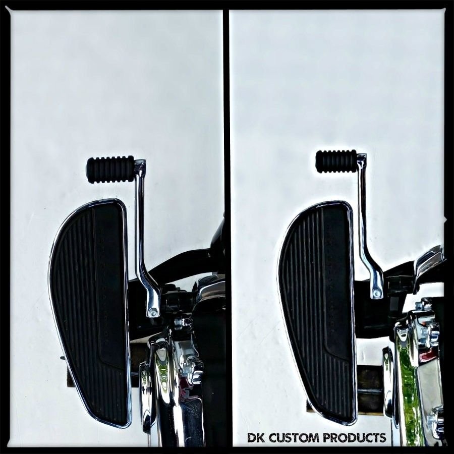 DK Custom Rider Floorboard Extensions w/shift peg spacer Harley