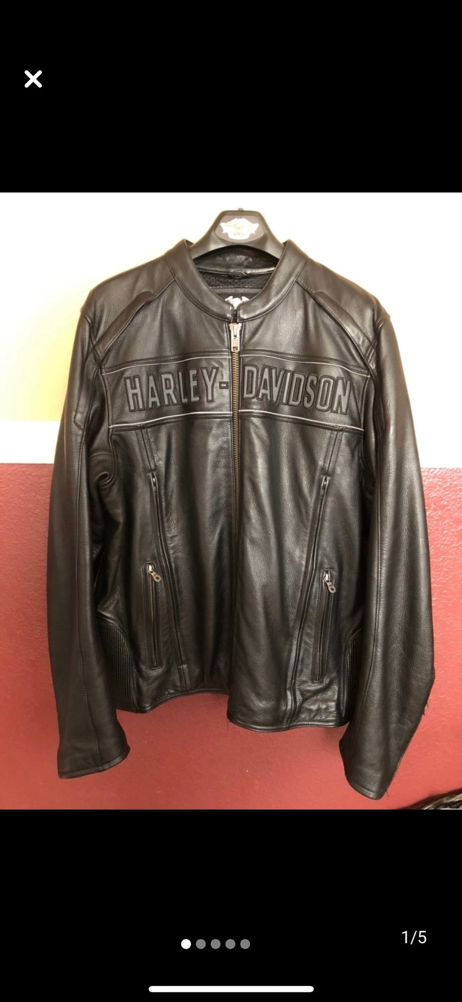 Harley Davidson Road Warrior Leather Jacket XL - Harley Davidson Forums