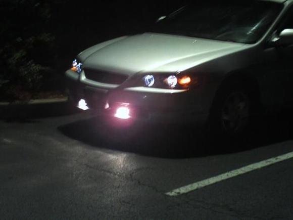 Side view of silver bullet wit eyelids and angel eye projectors!