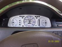 new guages but im not sure if that is the real milage on the engine