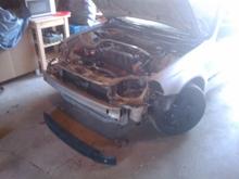 All this just to replace a blinker.