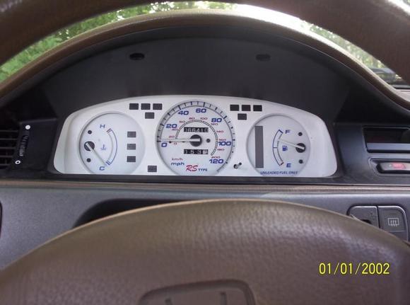 new guages but im not sure if that is the real milage on the engine