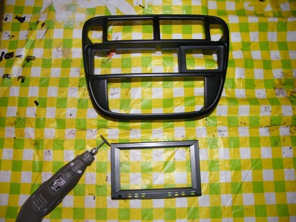 Starting modifying the center console to install a 7" Touchscreen