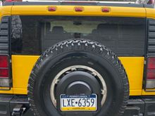 Rear tire brought back to life. First time this vehicle cleaned.