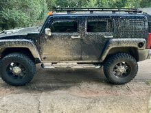 Well, i just finished the suspension upgrade to my new Alpha.  It had the Rancho kit installed but with the stock springs. I replaced the springs with Old man Emu HD springs with 3” drop shackles and ubolt plates from https://schwarttzy.com/h3-hummer/

Raised the torsion bars to match. Took it to Talladega National Forest over the weekend and it did outstanding. 
Just wanted to share this with everyone. 