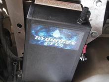 The HHO generator mounted in the H3