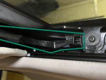 Rear deflector arm piece