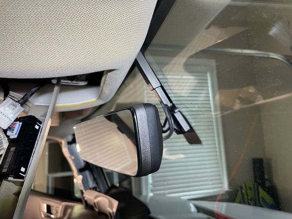 From the passenger side - I routed the wires to this side