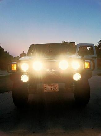 Dusk with Lights on