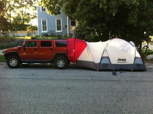 Alien Baby ( my Hummer ate a Jeep for its tent