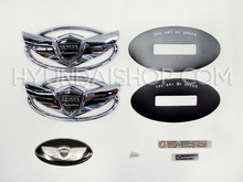 Genesis Coupe Emblem Kit - Chrome