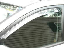 WeatherTech wind deflector on driver front