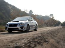 2015 subaru wrx front side motion view