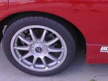 This is my wheel.  It is a Blitz RE-01 17 x 8
I have three more just like it.