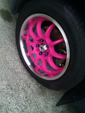 wheels are now pink!