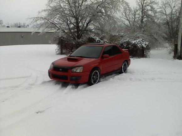 We are in Southern Indiana. 1 inch of ice and 5 inches of snow.