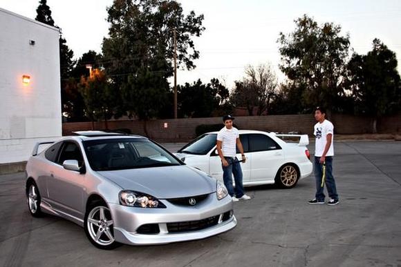 my friends type s and my sti