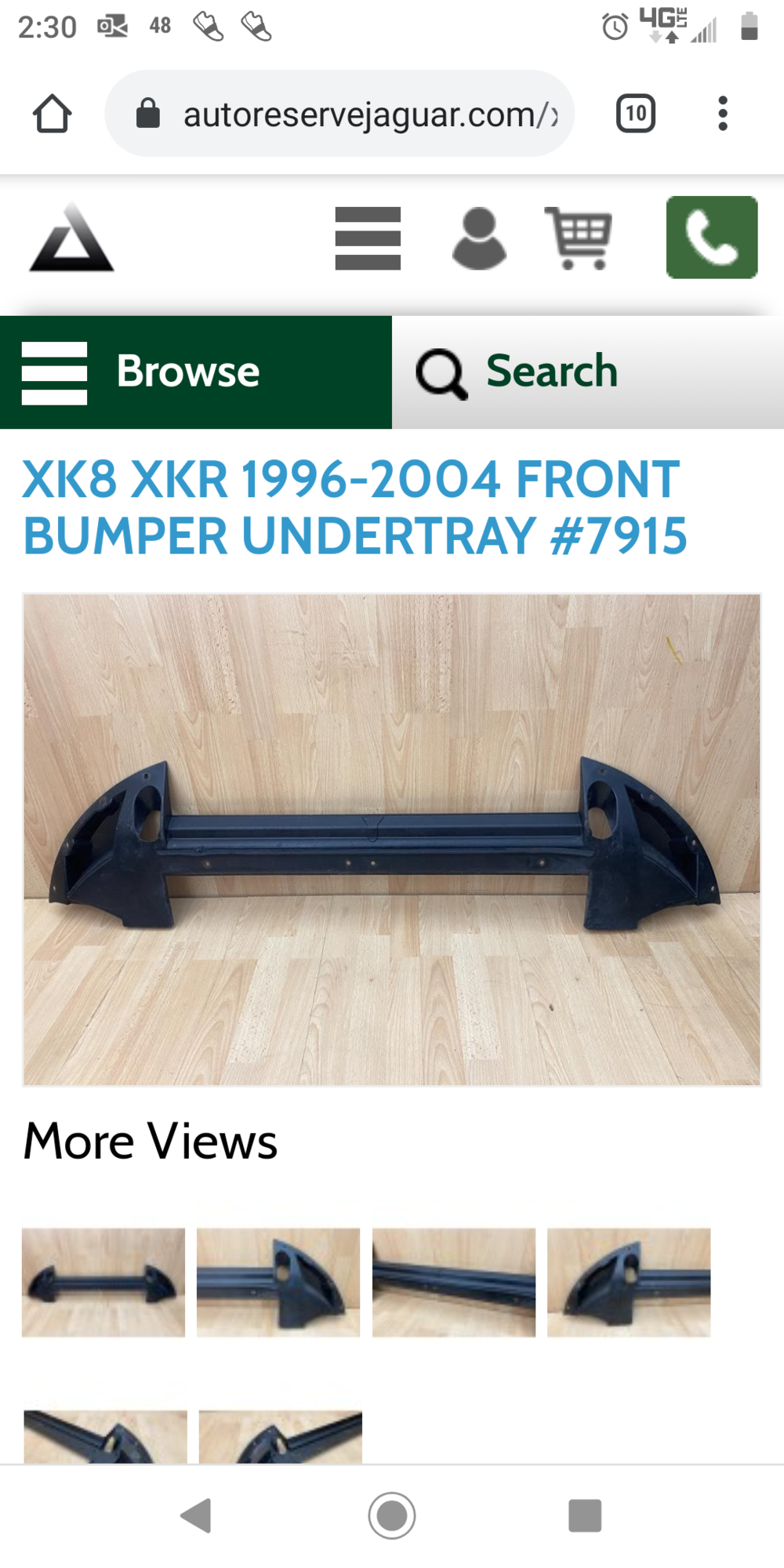 Miscellaneous - 2004 XK8 Front Bumper Under Tray - New or Used - 2003 to 2008 Jaguar XK8 - Dothan, AL 36305, United States