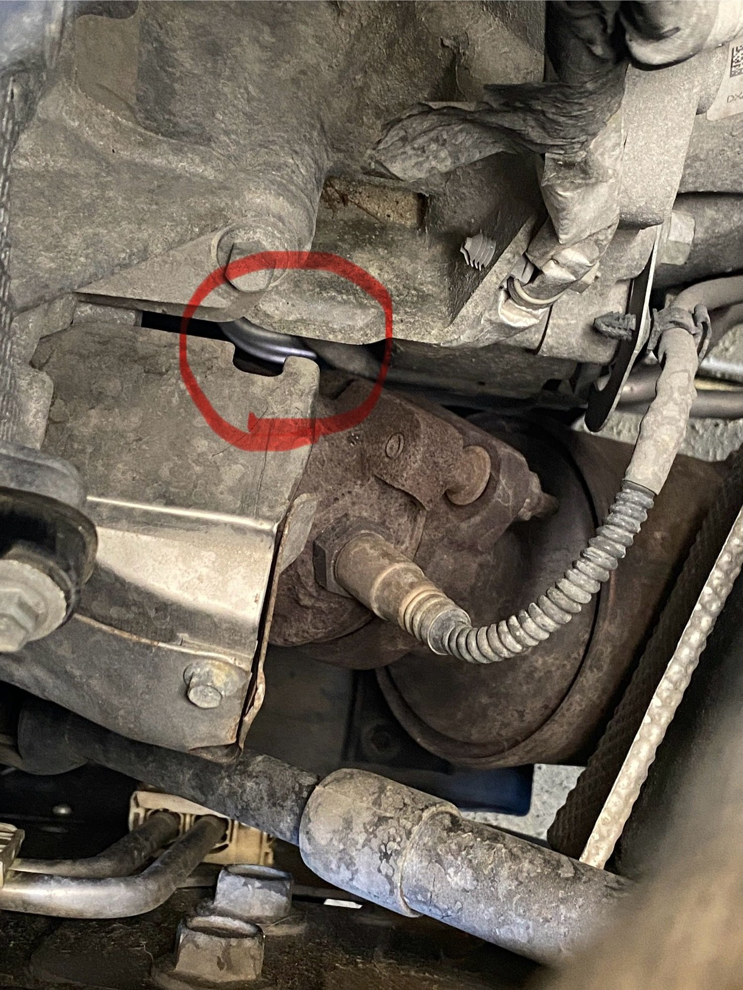 Endoscope was dropped through this notch from above. 